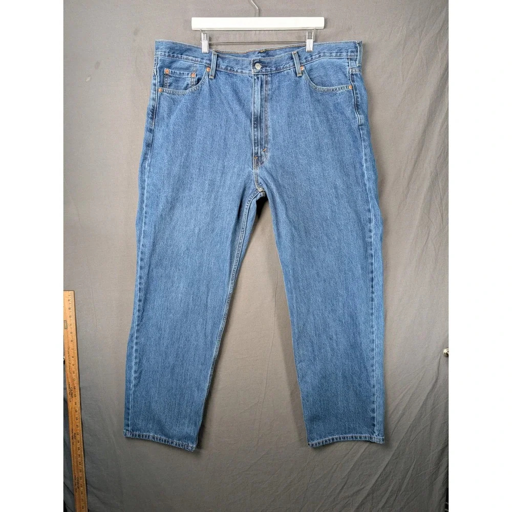 Levi 550 Relaxed Fit‎ Mens Blue Denim Jeans W46 L34 01550-4891